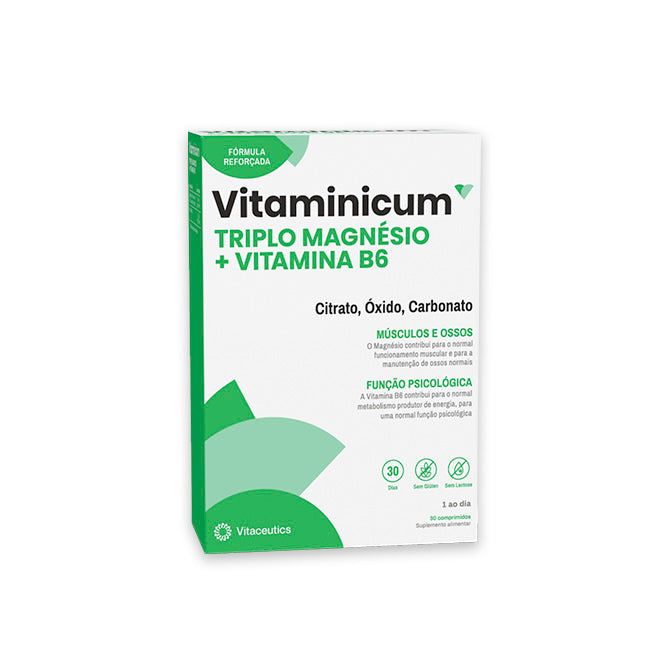 Vitaminicum Triplu Magneziu + B6, 30 de tablete