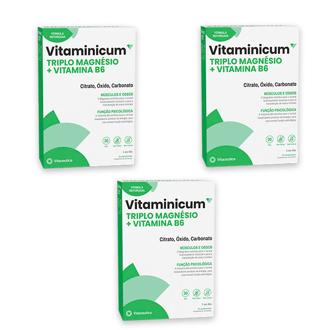 Vitaminicum Triplu Magneziu + B6, 30 de tablete