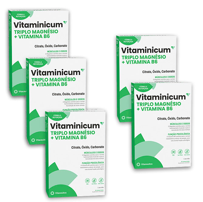 Vitaminicum Triplu Magneziu + B6, 30 de tablete